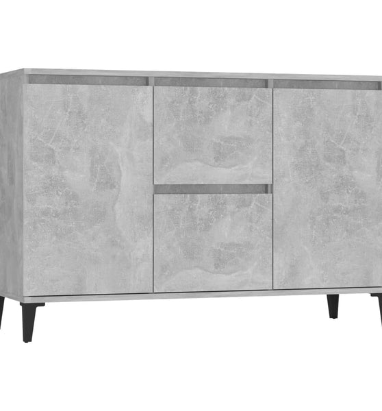 Sideboard Betongrau 104x35x70 cm Holzwerkstoff