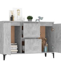 Sideboard Betongrau 104x35x70 cm Holzwerkstoff