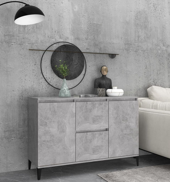 Sideboard Betongrau 104x35x70 cm Holzwerkstoff