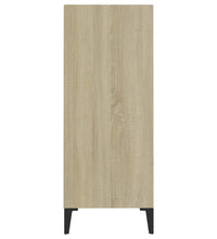 Sideboard Weiß Sonoma-Eiche 57x35x90 cm Holzwerkstoff