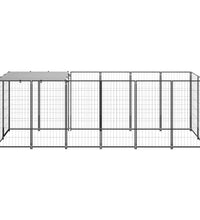 Hundezwinger Schwarz 330x110x110 cm Stahl