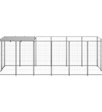 Hundezwinger Silbern 330x110x110 cm Stahl