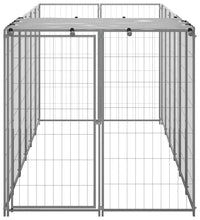 Hundezwinger Silbern 330x110x110 cm Stahl