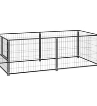 Hundezwinger Schwarz 200x100x70 cm Stahl