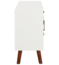 Sideboard 110x35x70 cm Massivholz Akazie und MDF