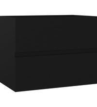 Badmöbel-Set Schwarz Holzwerkstoff