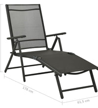 9-tlg. Garten-Lounge-Set Schwarz und Anthrazit