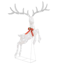 LED-Rentier Fliegend Weihnachtsdeko 120 LEDs Weiß Kaltweiß