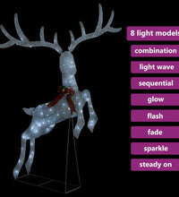 LED-Rentier Fliegend Weihnachtsdeko 120 LEDs Weiß Kaltweiß