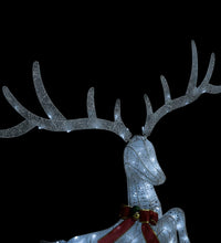 LED-Rentier Fliegend Weihnachtsdeko 120 LEDs Weiß Kaltweiß