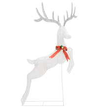 LED-Rentier Fliegend Weihnachtsdeko 120 LEDs Weiß Kaltweiß