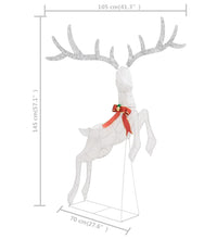 LED-Rentier Fliegend Weihnachtsdeko 120 LEDs Weiß Kaltweiß
