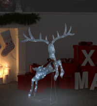 LED-Rentier Fliegend Weihnachtsdeko 120 LEDs Weiß Kaltweiß