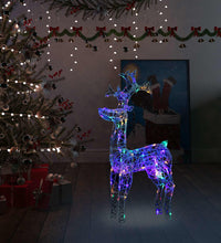 LED-Rentier Weihnachtsdeko 90 LEDs 60x16x100 cm Acryl