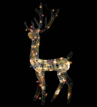 LED-Rentier Acryl Weihnachtsdekoration 140 LEDs 120 cm Bunt