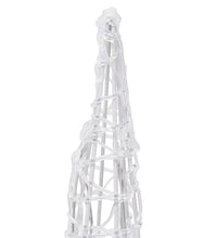 LED-Kegel Acryl Weihnachtsdeko Pyramide Warmweiß 60 cm