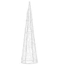 LED-Kegel Acryl Weihnachtsdeko Pyramide Kaltweiß 60 cm