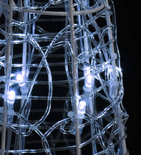 LED-Kegel Acryl Weihnachtsdeko Pyramide Kaltweiß 90 cm