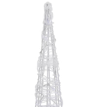 LED-Kegel Acryl Weihnachtsdeko Pyramide Bunt 90 cm