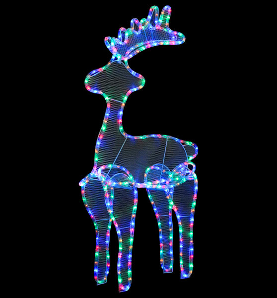 Rentier Weihnachtsdekoration mit Mesh 306 LEDs 60x24x89 cm