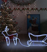 Weihnachtsdekoration Rentiere und Schlitten Outdoor 252 LEDs