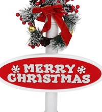 Weihnachts-Straßenlampe mit Weihnachtsmann 81x40x188 cm PVC