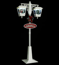 Weihnachts-Straßenlampe mit Weihnachtsmann 81x40x188 cm PVC