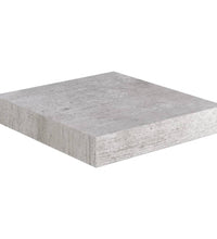 Schweberegale 2 Stk. Betongrau 23x23,5x3,8 cm MDF