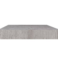 Schweberegale 2 Stk. Betongrau 40x23x3,8 cm MDF