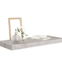 Schweberegale 4 Stk. Betongrau 60x23,5x3,8 cm MDF