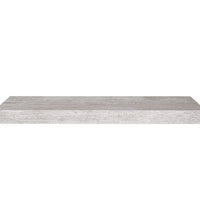 Schweberegale 4 Stk. Betongrau 60x23,5x3,8 cm MDF