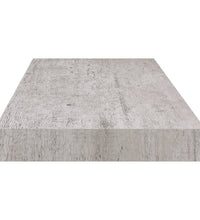 Schweberegale 4 Stk. Betongrau 60x23,5x3,8 cm MDF