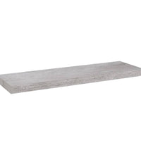 Schweberegale 2 Stk. Betongrau 80x23,5x3,8 cm MDF