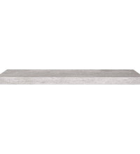 Schweberegale 2 Stk. Betongrau 80x23,5x3,8 cm MDF