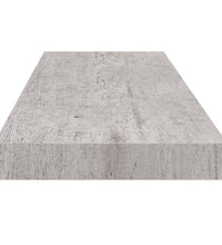 Schweberegale 2 Stk. Betongrau 80x23,5x3,8 cm MDF