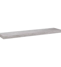 Schweberegale 2 Stk. Betongrau 90x23,5x3,8 cm MDF