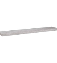 Schweberegale 4 Stk. Betongrau 120x23,5x3,8 cm MDF