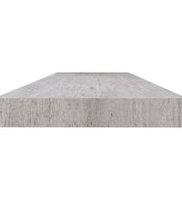 Schweberegale 4 Stk. Betongrau 120x23,5x3,8 cm MDF