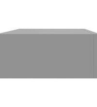 Wandregale mit Schubladen 2 Stk. Grau 40x23,5x10 cm MDF
