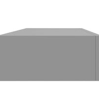 Wandregal mit Schublade Grau 60x23,5x10 cm MDF