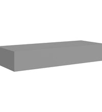 Wandregale mit Schubladen 2 Stk. Grau 60x23,5x10 cm MDF