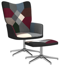 Relaxsessel mit Hocker Patchwork Stoff
