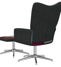 Relaxsessel mit Hocker Patchwork Stoff