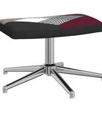 Relaxsessel mit Hocker Patchwork Stoff