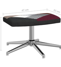 Relaxsessel mit Hocker Patchwork Stoff