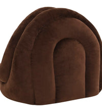 Katzenbett 50x50x45 cm Braun und Creme