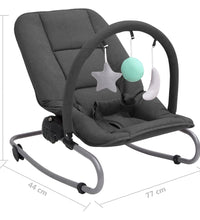 Babywippe Anthrazit Stahl