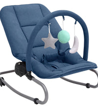 Babywippe Marineblau Stahl