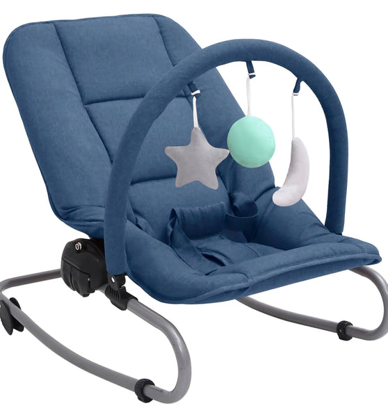 Babywippe Marineblau Stahl