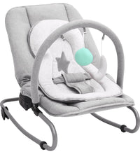 Babywippe Hellgrau Stahl